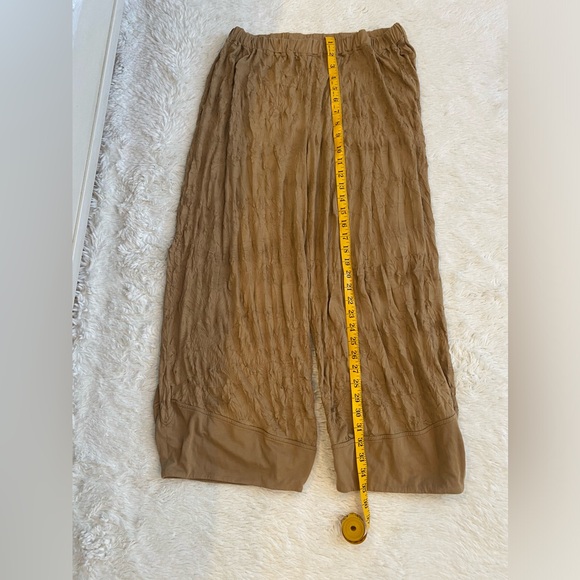Lauren Vidal soft light mustard color pants - Picture 2 of 4